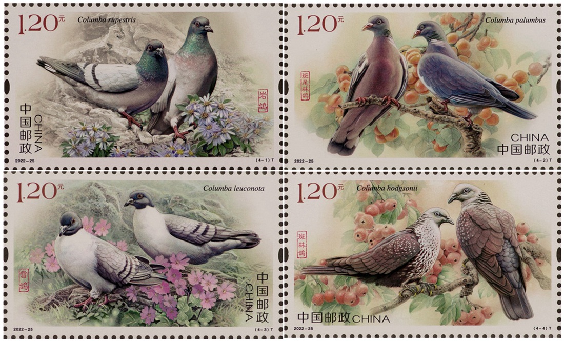 2022年特种邮票《鸽》